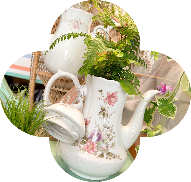 Composition florale vintage